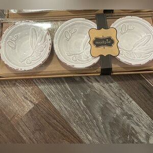 Mud Pie Terra Cotta Olive Oil Dipping Cup Set of 3